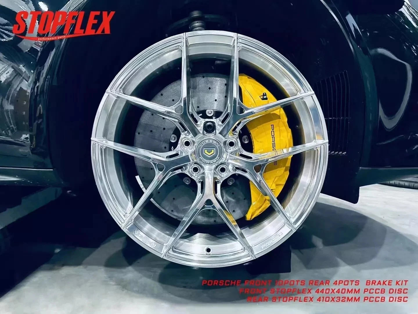 Akebono Front 10 POT + Rear 4 POT Complete Big Brake Kit with Carbon Ceramic Rotor for PORSCHE Panamera Cayenne