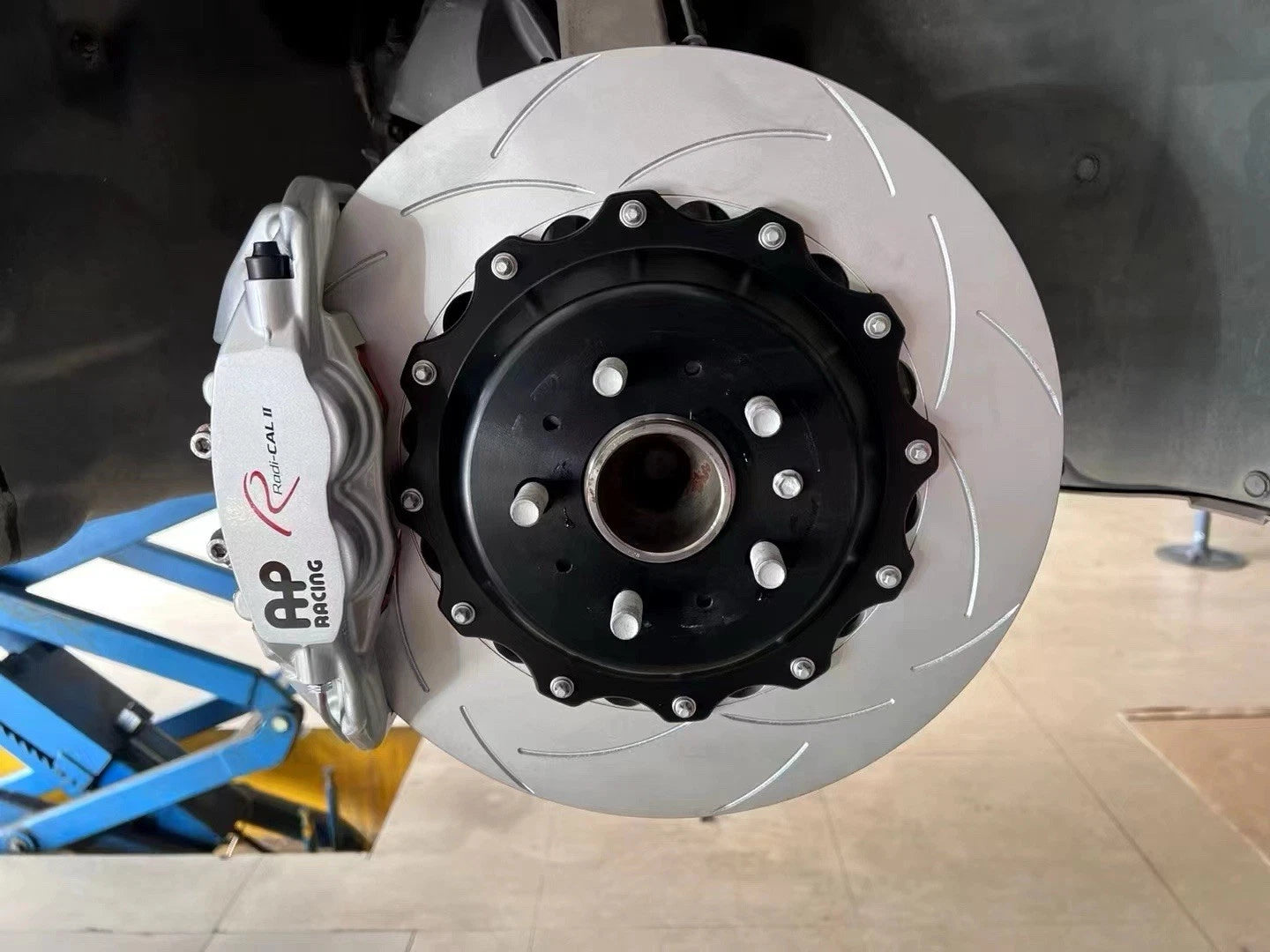 BBK SET Genuine AP Racing CP9540 Big 4 Piston Caliper + DBA slotted 380mm Rotors Full Big Brake Kit